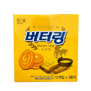 해태제과 버터링 소프트, 238g, 3개