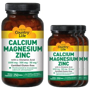 컨트리라이프 칼슘 마그네슘 징크 1000mg : 500mg : 50mg 타블렛
