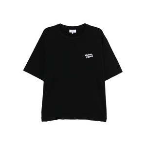 메종키츠네 핸드라이팅 티셔츠, 블랙계열, Standard S(KR 95)