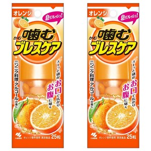 고바야시 씹어먹는 브레스 케어 오렌지 25정, 2개