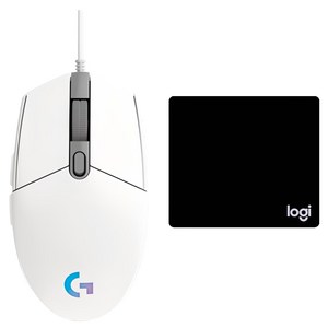 로지텍 유선마우스 G102 2ND + 마우스 패드 일반형