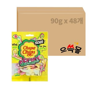 츄파춥스 젤리 사워게코, 90g, 48개