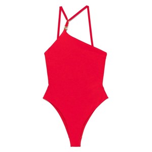 베르사체 세이프티 핀 원피스 수영복, 레드계열, Numeric 3(KR 77)
