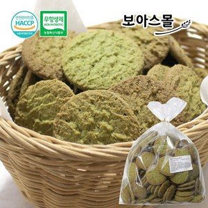 보아스제과 웰빙 수제 녹차쿠키 1kg, 1개