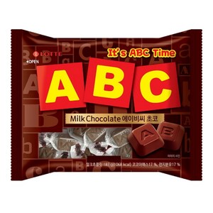 롯데웰푸드 ABC 초콜릿, 187g, 8개