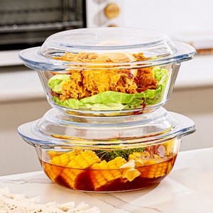 Qiaokao 유리 전자레인지 용기