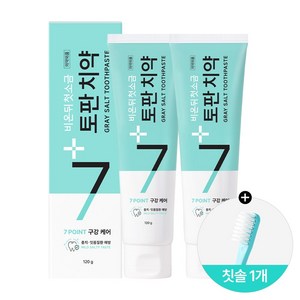 비온뒤첫소금 토판염치약 민트, 120g, 2개