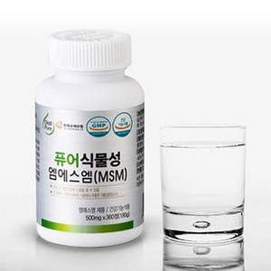 퓨어식물성엠에스엠 MSM 유황 500 mg 360정 순수MSM, 3개