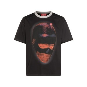 디젤 T-Cadoxt 그래픽 프린트 티셔츠, 블랙계열, Standard XL(KR 110)