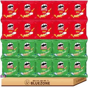 감자 과자 A세트 (프링글스 어니언19g + 오리지널 19g) x10