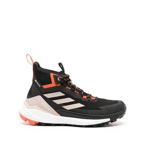아디다스 테렉스 프리 하이커 2.0 하이탑 스니커즈, US men 8.5(KR 265), 블랙계열+오렌지계열