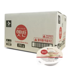 햇반 백미밥, 210g, 36개
