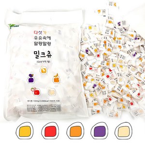 하오리위안 밀크츄 캔디 다섯가지맛, 1kg, 1개