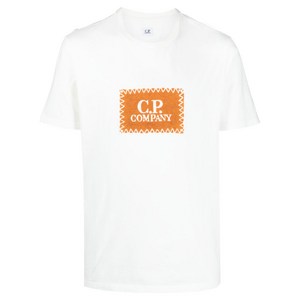 C.P.컴퍼니 로고 프린트 티셔츠