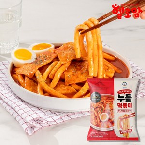 헬로맘 누들 떡볶이 밀키트 보통매운맛, 3개, 470g