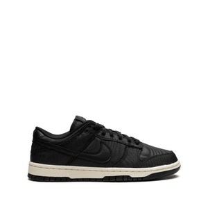 나이키 덩크 로우 레트로 프리미엄 블랙 캔버스 스니커즈