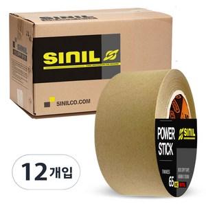 신일 크라프트 종이 박스 테이프 48mm*50m 12롤 (핫멜트), 12개