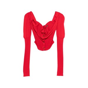 비비안웨스트우드 비 코르셋 가디건, 레드계열, Italy 40(KR 55)