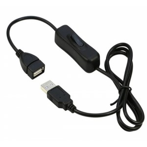 USB 스위치 연장 케이블 - 전원 제어 / USB 2.0 A to A / ON OFF 버튼 / 1m / 소형 전자기기용