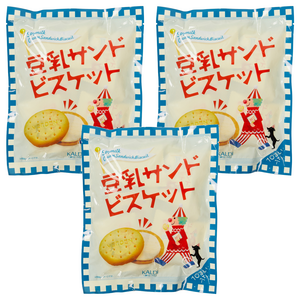 칼디 두유 샌드 비스킷, 140g, 3개