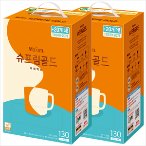 맥심 슈프림골드 커피믹스 130T, 13.5g, 130개입, 2개