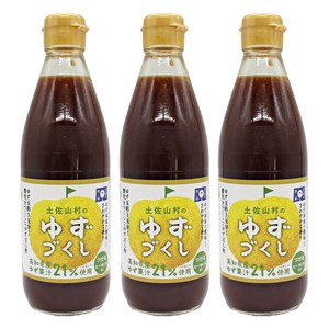 유즈즈쿠시 토사야마마을의 유자 듬뿍 폰즈, 500ml, 3개
