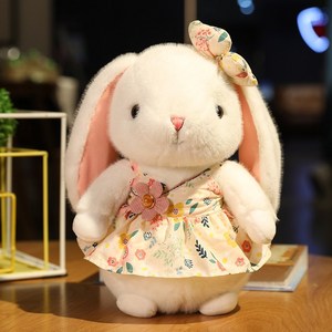 봉제인형 강아지 토끼 인형주문제작 귀여운목가적인 토끼 인 귀여운 흰색 토끼 봉제 장난감 인형샘플제작