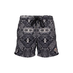 몽클레르 페이즐리 프린트 스윔 쇼츠