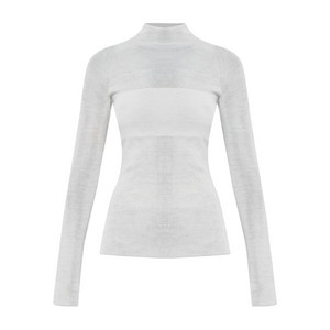 베르사체 터틀 넥 긴소매 스웨터, 베이지계열, Italy 40(KR 55)