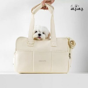 애구애구 강아지 고양이 소프트콘 이동가방, 단품 가방 M, 아이보리