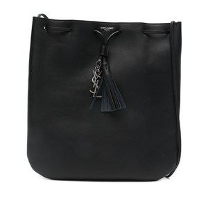 생로랑 진 플랫 태슬 참 미디엄 숄더 백