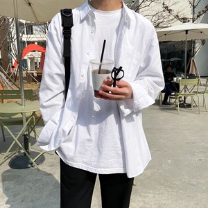 프리미엄 옥스퍼드 코튼 박스 오버핏 면 셔츠 남방