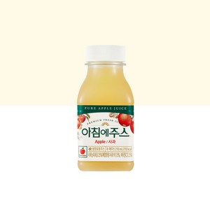[서울우유] 아침에주스 사과 210mL, 18개