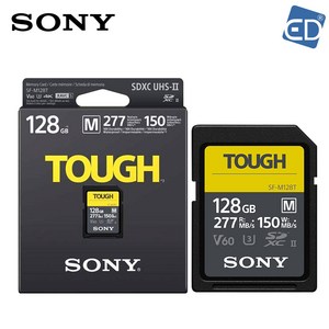 소니코리아정품 SDXC TOUGH UHS-II V60 SD카드 SF-M128T M256T M512T, 128GB, 1개