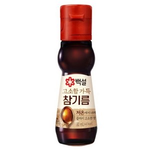 CJ제일제당 백설 고소함가득참기름, 10개, 80ml