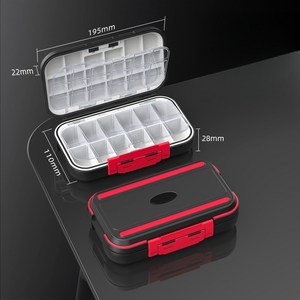 루아박스 양면 방수 부품 케이스 탈부착 배플, 1개, 블랙