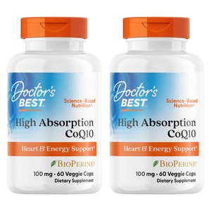 닥터스베스트 하이 앱솔션 CoQ10 100mg 베지 캡, 60정, 2개
