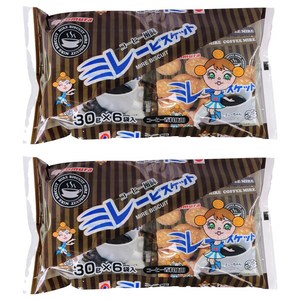 노무라 밀레 비스킷 커피 맛 봉지 6개입, 180g, 2개