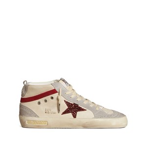 골든 구스 미드 스타 스니커즈, Italy 42(KR 275), 베이지계열+레드계열