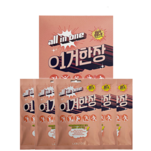 라비스코 이거한장 올인원 샤워타올 봄날의 정원 느낌 5p, 40g, 1개