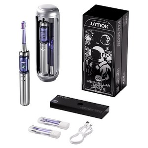 지목 J6 PRO 전동 칫솔 교체용 칫솔모 2개 포함