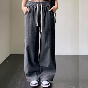 MSF 우먼즈 여성용 밴딩 와이드 데님 팬츠