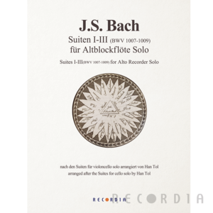 리코디아 J.S. Bach Suites 리코더 악보 (CD 포함)