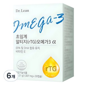 닥터린 초임계 알티지 오메가3 알파 30.21g, 30정, 6개