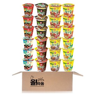 오뚜기 컵누들 8종 3개씩 2호 (마라탕3+로제맛3+참깨라면맛3+진짬뽕3+짜슐랭3+저당불닭맛3+열라면3+매콤찜닭맛3)