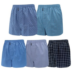 BYC 남성용 프리미엄 순면 트렁크 팬티 5종세트