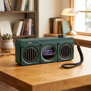 브리츠 FM라디오 휴대용 블루투스 V5.3 스피커