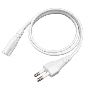 국산 8자 코드 220V 전원 케이블 백색