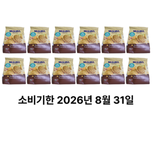 미주라 통밀 비스켓, 120g, 12개