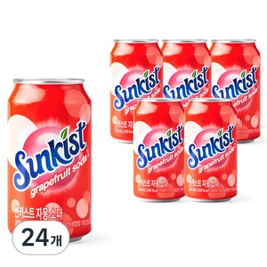 썬키스트 자몽 소다, 355ml, 24개